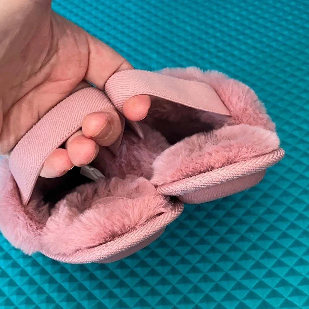 NEW - CAT & JACK Toddler Nova Puff Scuff Slippers | L 9-10